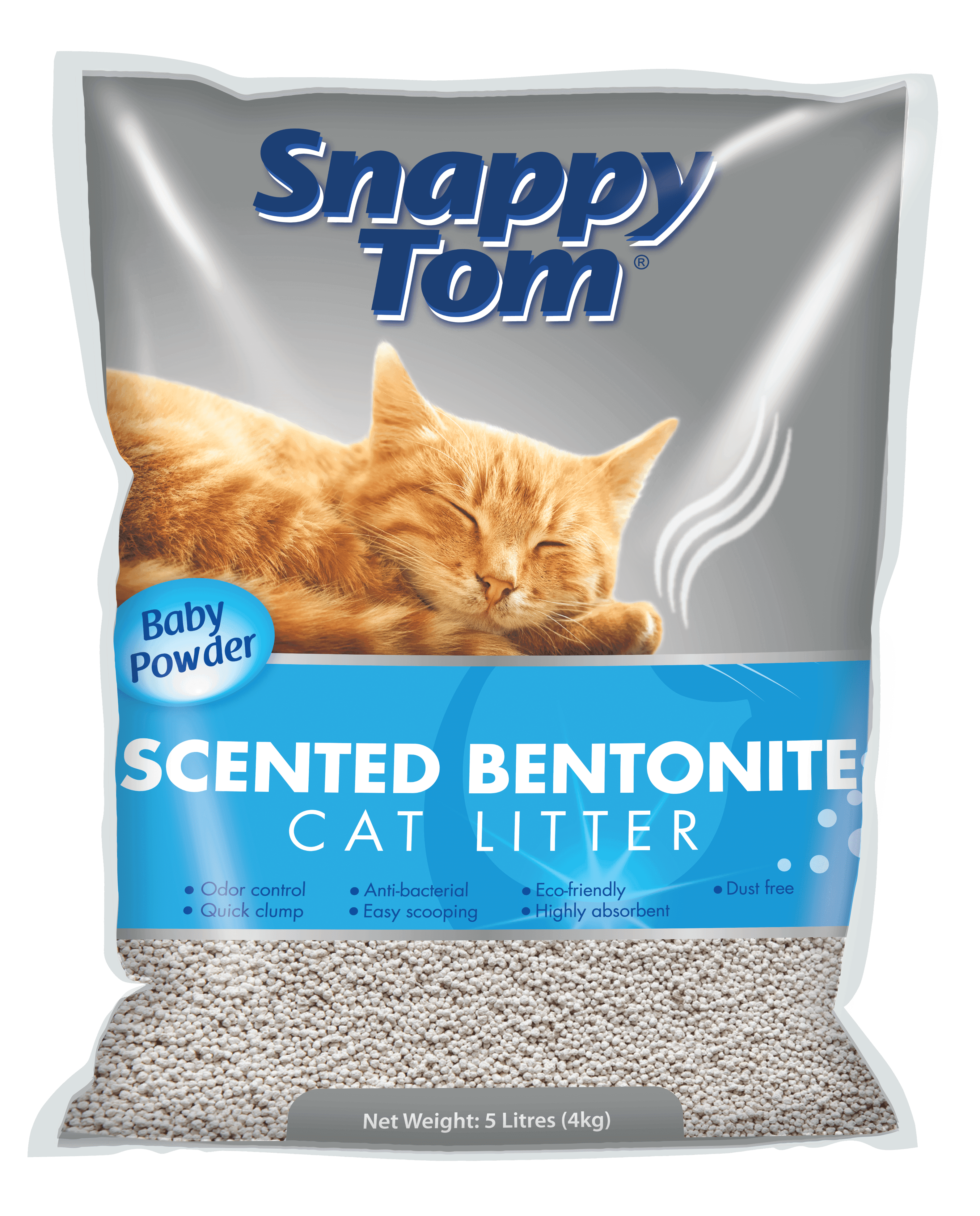Scented Bentonite – Baby Powder can