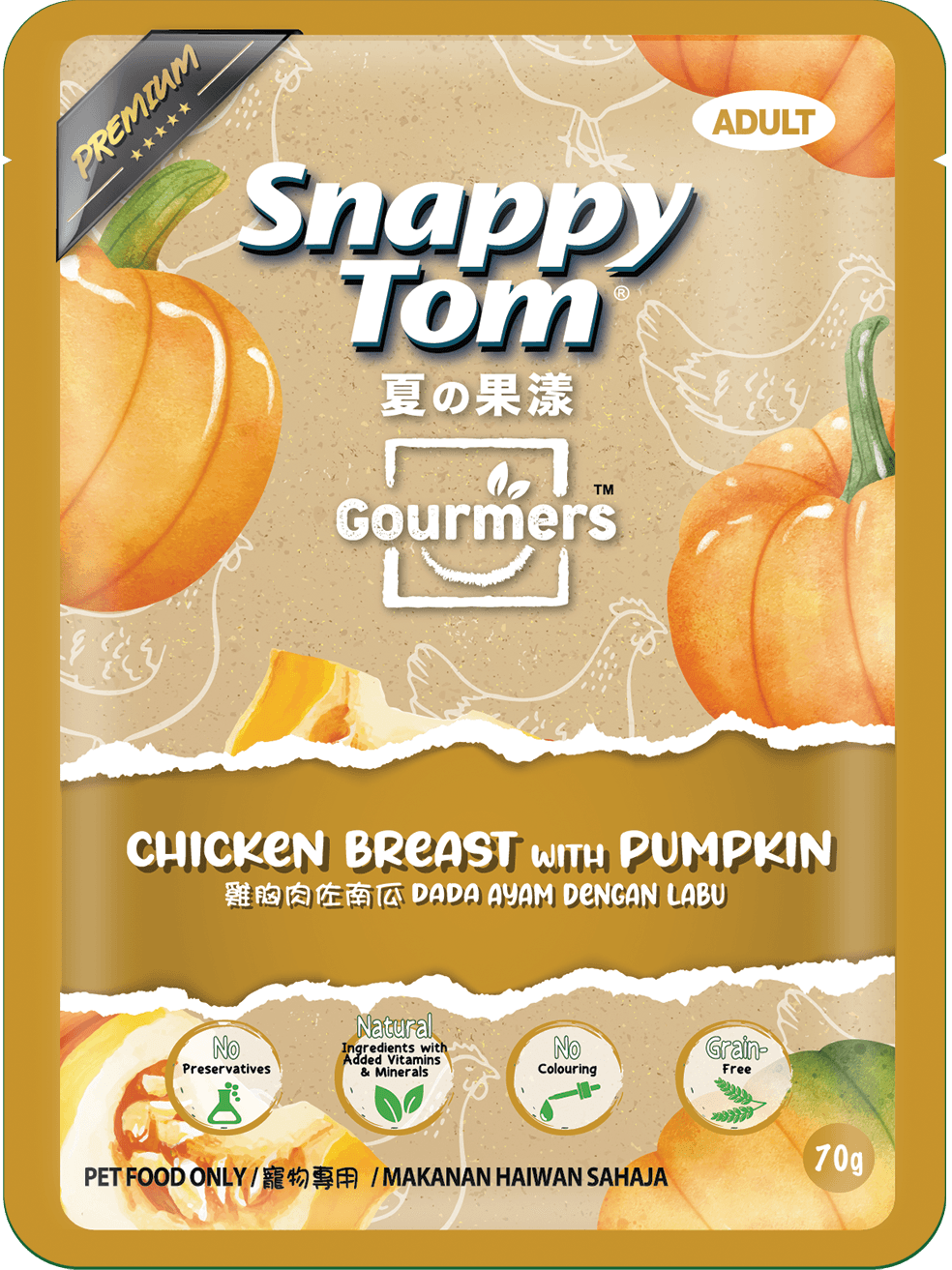 Tuna with Chicken with Pumpkin