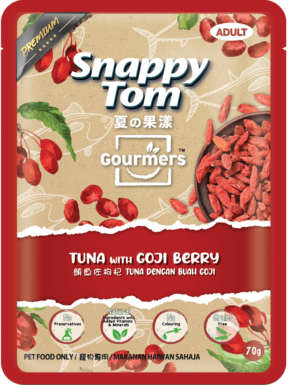 Tuna with Goji Berry